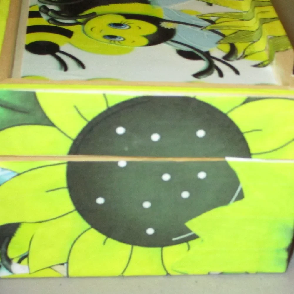 Bumble Bee Yellow Decoupage Wooden Stash Box Sunflower Catchall Hand Crafted